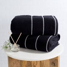 Bath towels & washcloths └ bathroom accessories └ bathroom supplies & accessories └ home & garden all categories antiques art automotive baby books business & industrial cameras & photo cell phones & accessories clothing, shoes & accessories coins & paper money collectibles. 2pc Luxury Cotton Bath Towels Set Black Yorkshire Home Target