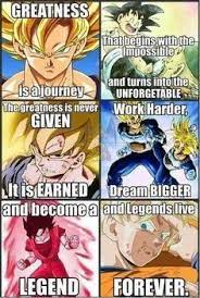 After dragon ball started doing well for itself, dragon ball z came into the picture. Positive Dragonball Z Quotes Google Search Anime Dragon Ball Super Anime Dragon Ball Dragon Ball Z