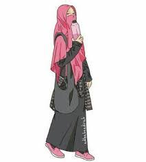 Wanita memiliki karakteristik yang berbeda. 75 Gambar Kartun Muslimah Cantik Dan Imut Bercadar Sholehah Lucu Gambar