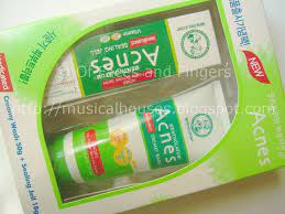 Mentholatum Acnes Creamy Wash And Sealing Jell Of Faces And Fingers