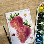 Juicy Strawberries in Watercolors
