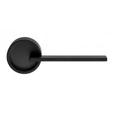 Poignee De Porte Sur Rosaces Rondes Produit Disponible Sous 5 Semaines Attention Pour Pouvoir Install Poignee De Porte Poignees De Portes Noires Poignee Meuble