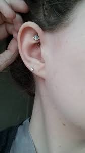 New Ish Rook Piercing Done By Dustin At Rockstar Body Piercing In Providence Ri Piercing