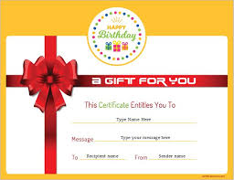People often buy these things to give as a gift for birthdays for their families and friends. Birthday Gift Certificate Sample Templates For Word Professional Certificate Templates