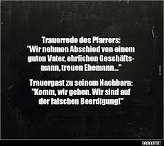 Trauerrede Des Pfarrers Wir Nehmen Abschied Von Einem Lustige Bilder Spruche Witze Echt Lustig