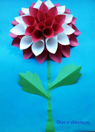 аппликация к 8 марта в детском саду средняя группа Tvorchestvo S Detmi Obyomnaya Applikaciya Iz Bumagi Flower Crafts Paper Flowers Crafts