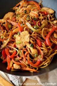 Chow Mein Au Poulet Une Aiguille Dans L Potage Recettes De Cuisine Recette Chow Mein Recette Asiatique Facile