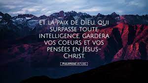 Philippiens 4:7 LSG Desktop Wallpaper - Et la paix de Dieu, qui surpasse  toute