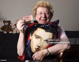 An avid Elvis fan, Alice Dickey is the manager of an Elvis... News Photo