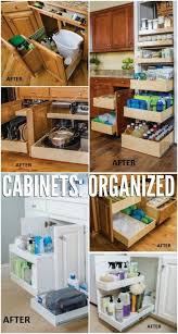 Remodelaholic Convenient And Space Saving Cabinet Organizing Ideas Kitchen Cabinets Storage Organizers Cabinets Organization Kitchen Cabinet Storage