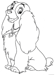 Disney Lady Coloring Page Disney Coloring Pages Horse Coloring Pages Dog Coloring Page