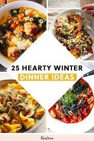 70 Hearty Winter Dinner Ideas That Take 1 Hour Or Less Winter Dinner Winter Dinner Recipes Dinner Party Recipes