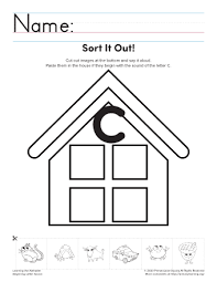 cut and paste letter c primarylearning org