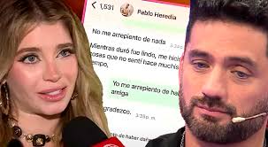 Pablo Heredia expone CONVERSACIÓN ÍNTIMA con Milett Figueroa cuando ya  estaba con Marcelo Tinelli: "Tuvimos algo..." | El Popular