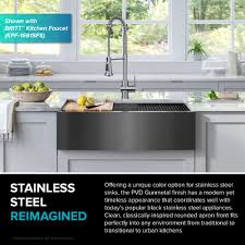 In fact, look closely at the texture and you'll see just how well it will goes with. Kraus Gunmetal Workstation 33 Farmhouse Single Bowl Kitchen Sink Directsinks