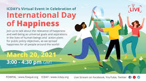 We use this foreword to offer our thanks to all those who have made the report possible over the past nine years and to thank our team of editors and. Live Stream Icday S Virtual Event L International Day Of Happiness 03 20 2021 Youtube