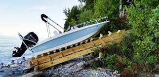 The main ramp assembly deploys downward from the decking with a 15 degree range of motion from stowed to fully deployed. Shore Docker Diy Boat Ramp At The Lake Distributing Wholesale Distributor Of Lake And Cottage Recreational Products