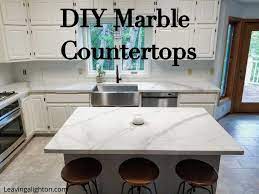 Diy Marble Countertops Using Epoxy Leaving A Light On Refinishing Countertops Diy Diy Marble Table Diy Countertops
