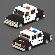 Voxel Police Car 3d Model By Shubbak3d In 2020 Police Cars Car Police