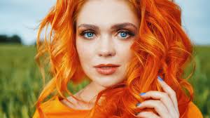 Check out our blue orange hairbow selection for the very best in unique or custom, handmade pieces from our shops. Blue Eyes And Orange Hair Ekaterina Bulavina Is Wearing Orange Dress Hd Ekaterina Bulavina Wallpapers Hd Wallpapers Id 50017