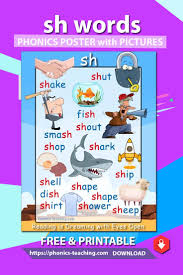 Sh Words Free Printable Phonics Poster This Sh T Anchor