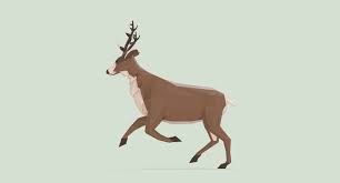 Stag Running 3d Model Geometric Artwork Artwork 3d Model