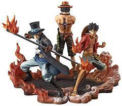 Dernières figurines one piece ajoutées. Banpresto One Piece Dxf Brotherhood Ii Luffy Sabo Ace Figure 3pcs Set Amazon De Spielzeug