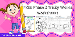 These worksheets helps kids to lean short vowels words. Free Phase 2 Tricky Words Worksheets Reception Early Years The Mum Educates