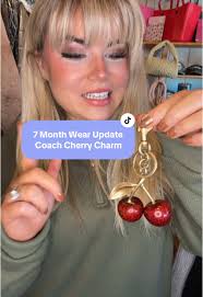 Coach Bag Cherry Key Chain