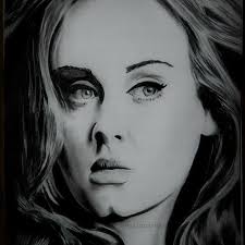 Adele Drawing by Adrian Brady