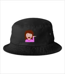 Emoji Girl Hand Left Png Bucket Hat Girl Emoji Hats Bucket Hat