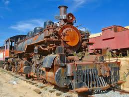 Steam Train Train Tracks Abandoned Train