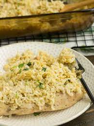 Lazy Chicken And Rice Casserole Recipe Chicken Recipes Casserole Rice Casserole Recipes Easy Chicken And Rice