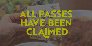Olive Garden On Twitter All Pasta Passes Have Been Claimed But You Can Still Enjoy Never Ending Pasta Bowl Starting 9 23