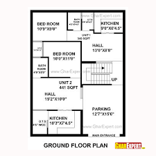 House Plan For 30 Feet By 40 Feet Plot Plot Size 133 Square Yards 30x40 House Plans 2bhk House Plan House Map
