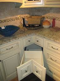 pot drawers alongside lazy susan
