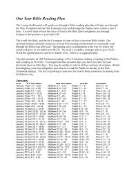 He gives you a short verse to read every day with a couple of paragraphs about it. One Year Bible Reading Plan