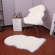 Shop the top 25 most popular 1 at the best prices! White Soft Artificial Sheepskin Carpet Shaggy Chair Area Rug Cover Faux Skin Fur Fluffy Floor Mats For Home Living Room Bedroom Buy At The Price Of 6 89 In Aliexpress Com Imall Com