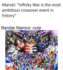 The Ultimate Mecha Crossover Super Robot Wars Infinity War Is The Most Ambitious Crossover Event In History Super Robot Super Robot Taisen Infinity War