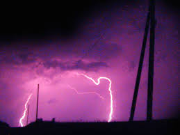 Lightning strike at the top of the. Gratis Blixtnedslag Stockfoto Freeimages Com