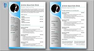 Your work experience, skills, and other areas are split into two neat columns. Modern Blue Cv Cover Letter Get A Free Cv