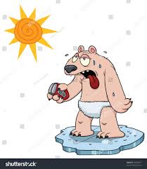 Shaved Cartoon Polar Bear All Elements Stock Vector (Royalty Free) 42826921