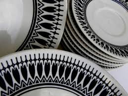 Black And White Dinnerware Gorgeous Vintage Black And White Dishes Black And White Dishes Vintage Dinnerware Set Black White Vintage