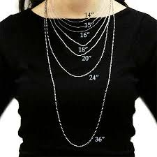 Necklace Size Chart Eves Addiction