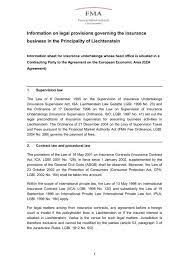 The premium is determined by the insurer based on your or your business's risk profile, which may. Information On Legal Provisions Governing The Insurance Business In
