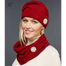 COLD WEATHER Accessories Pattern by Simplicity J0207 and 8036