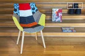 Retro armchair patchwork michael murphy home furnishing. Neo Patchwork Armchair Seat 45 Cm Armrest 64 Cm Pib