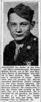 SSGT Wilton Enoch Burris (1921-1943)