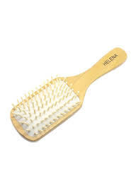 All edges are rounded and sanded smooth for comfortable grip. Wooden Anti Static Hair Brush Veena Hussain Cosmetics