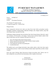 69/pr/i/13 perihal penawaran barang elektronik. Contoh Surat Permintaan Penawaran Barang Elektronik Nusagates